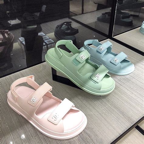 chanel sandals green|new chanel sandals 2020.